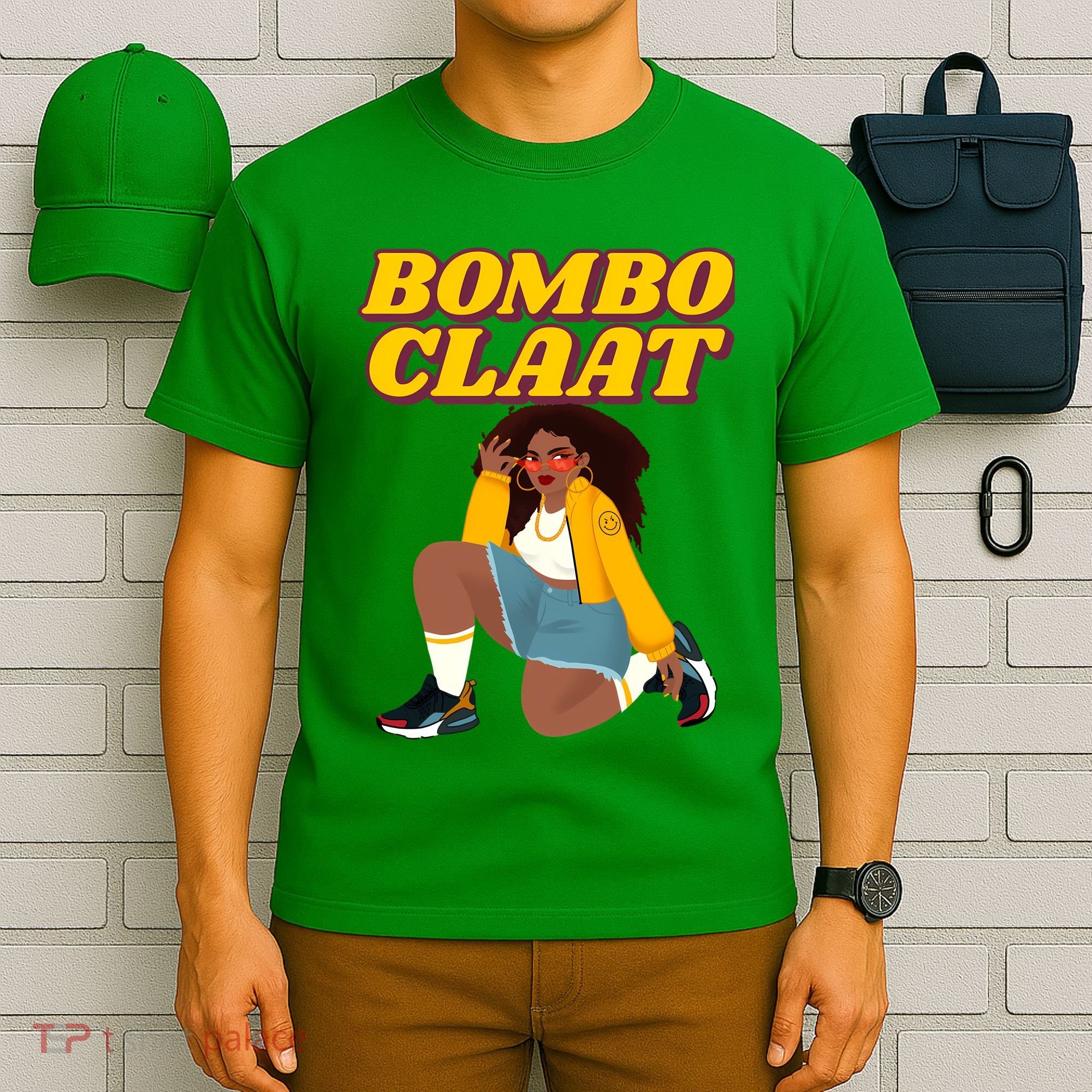 Bomboclaat Funny Jamaican Tiktok Twitter Trending Meme T-Shirt
