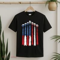 Beer Fighter Jet American Flag Usa 4th Of July Drinking Beer T-Shirt thumb 2