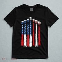 Beer Fighter Jet American Flag Usa 4th Of July Drinking Beer T-Shirt thumb 5