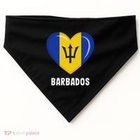 Barbados Flag Jersey Barbadian USA-Made Doggie Bandana thumb 0