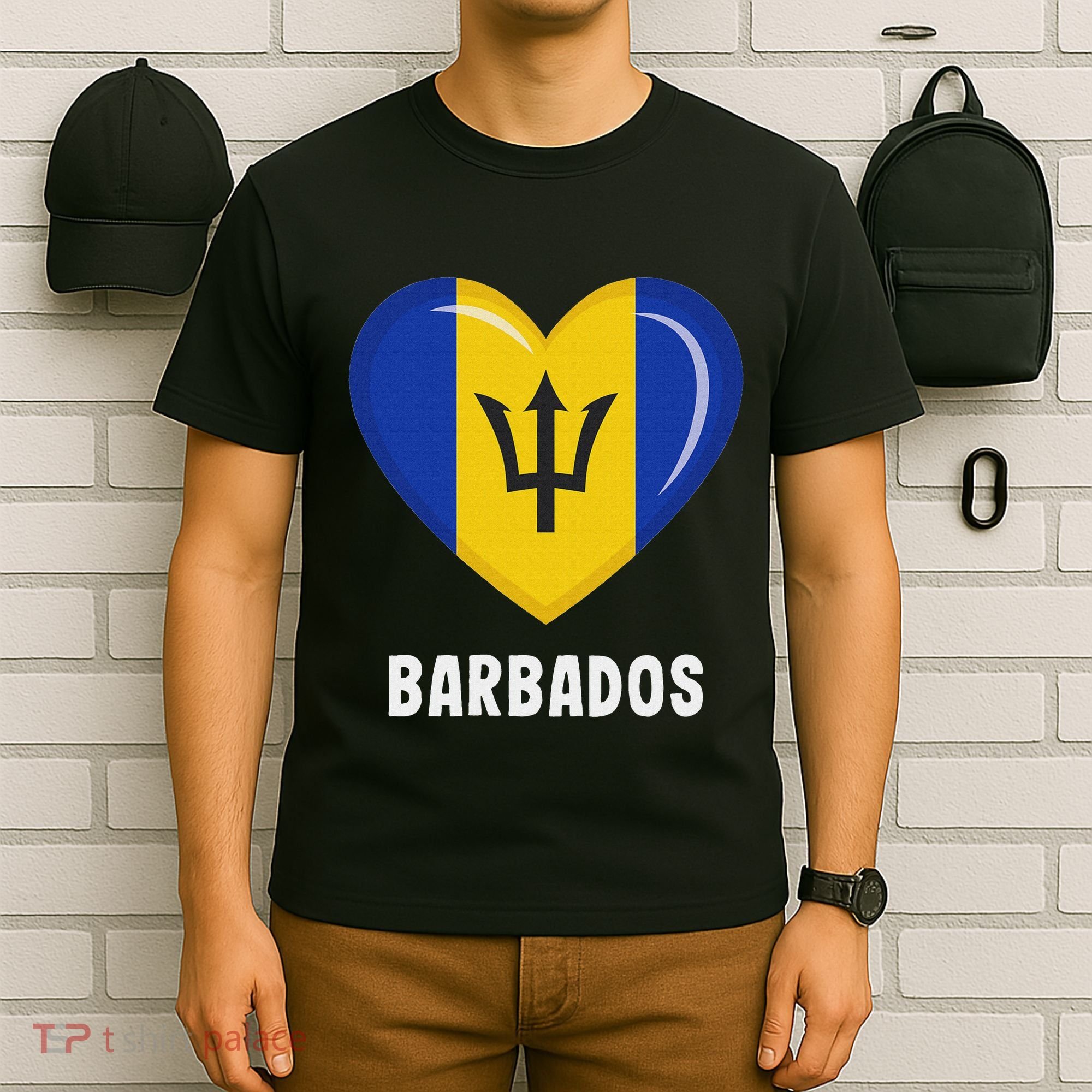 Barbados Flag Jersey Barbadian T-Shirt