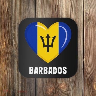 Barbados Flag Jersey Barbadian Coaster