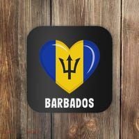Barbados Flag Jersey Barbadian Coaster thumb 0