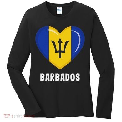 Barbados Flag Jersey Barbadian Women's Long Sleeve Shirt