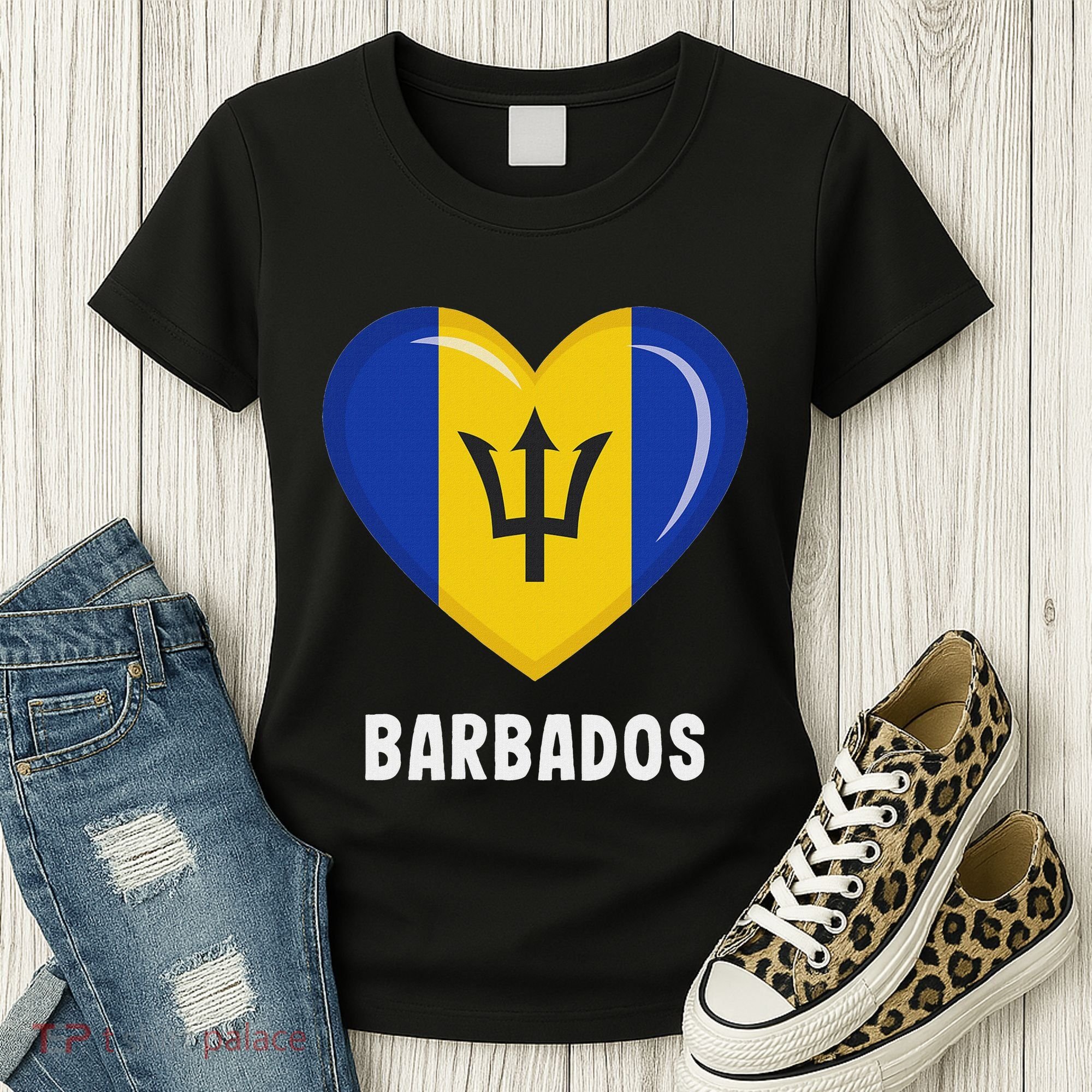 Barbados Flag Jersey Barbadian Women's T-Shirt