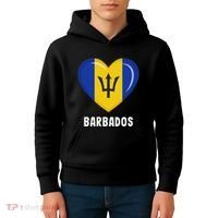 Barbados Flag Jersey Barbadian Kids Hoodie thumb 4