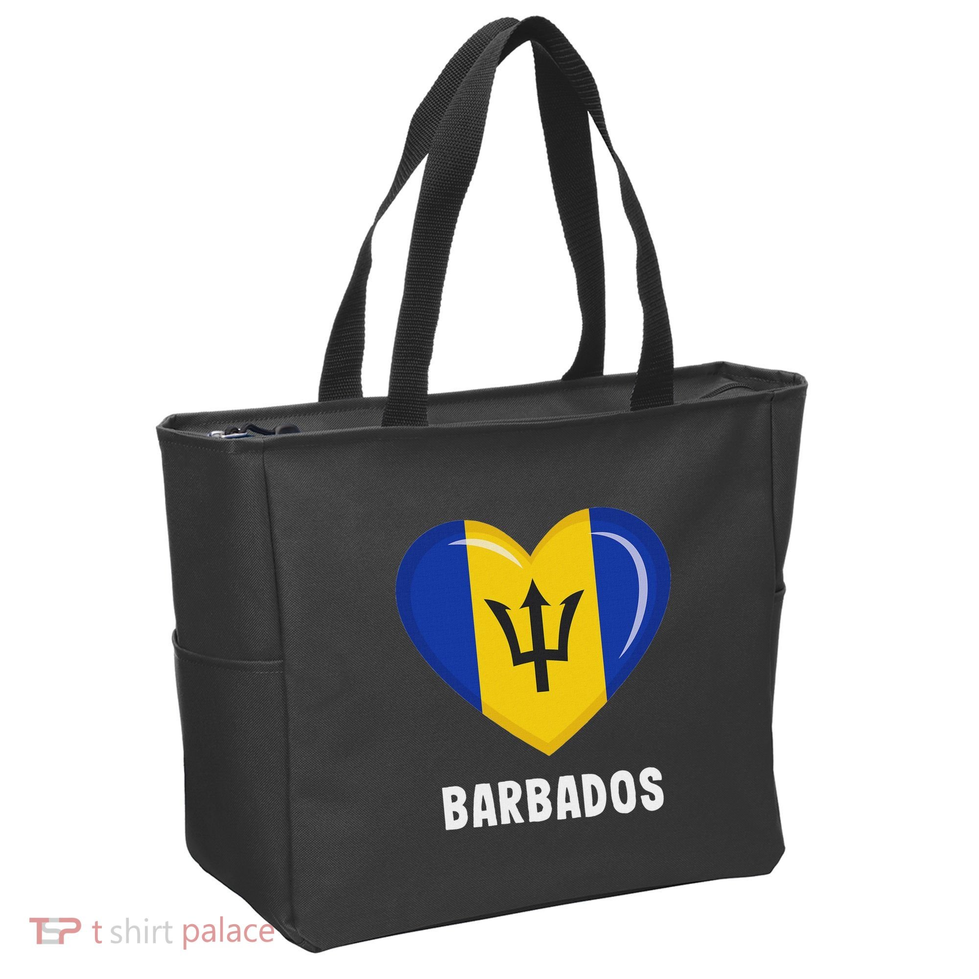 Barbados Flag Jersey Barbadian Tote Bag
