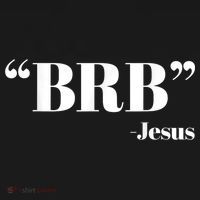 Brb Funny Jesus Quote Be Right Back Tank Top thumb 6