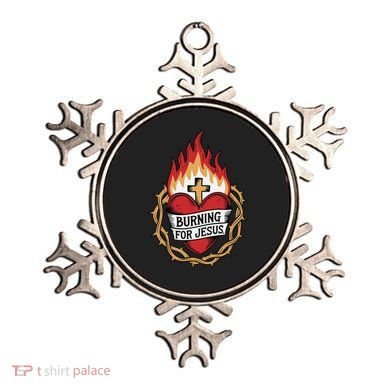 Burning For Jesus Heart Ornament