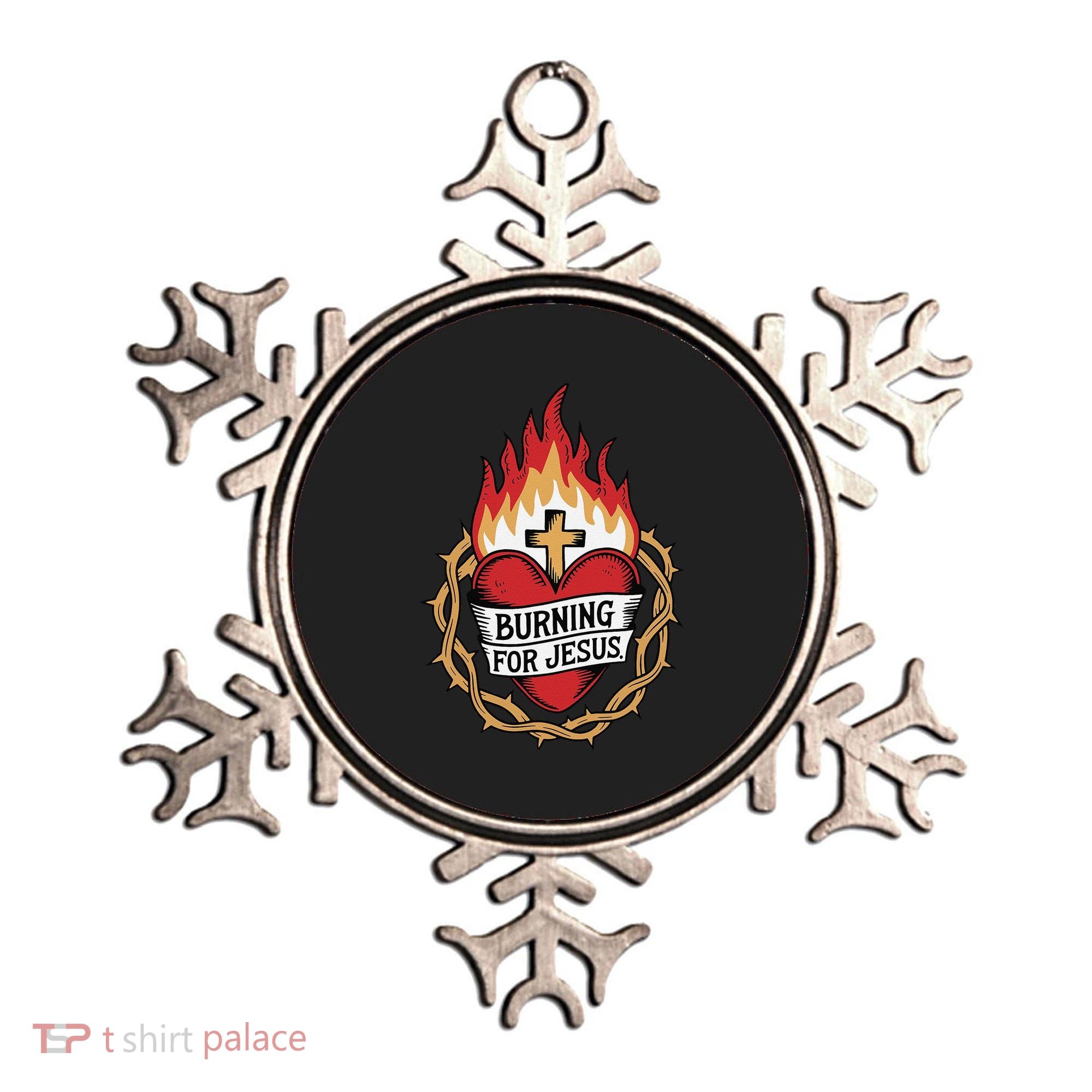 Burning For Jesus Heart Ornament