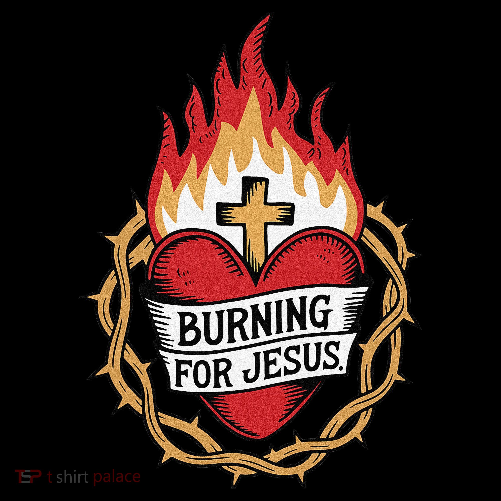 Burning For Jesus Heart Tank Top