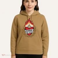 Burning For Jesus Heart Hoodie thumb 5