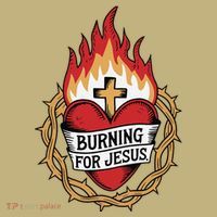 Burning For Jesus Heart Sweatshirt thumb 2