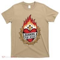 Burning For Jesus Heart T-Shirt thumb 0