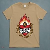 Burning For Jesus Heart T-Shirt thumb 5
