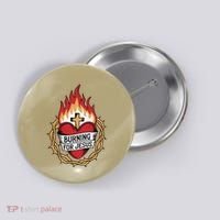 Burning For Jesus Heart Button thumb 0