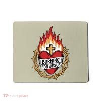 Burning For Jesus Heart Mousepad thumb 0