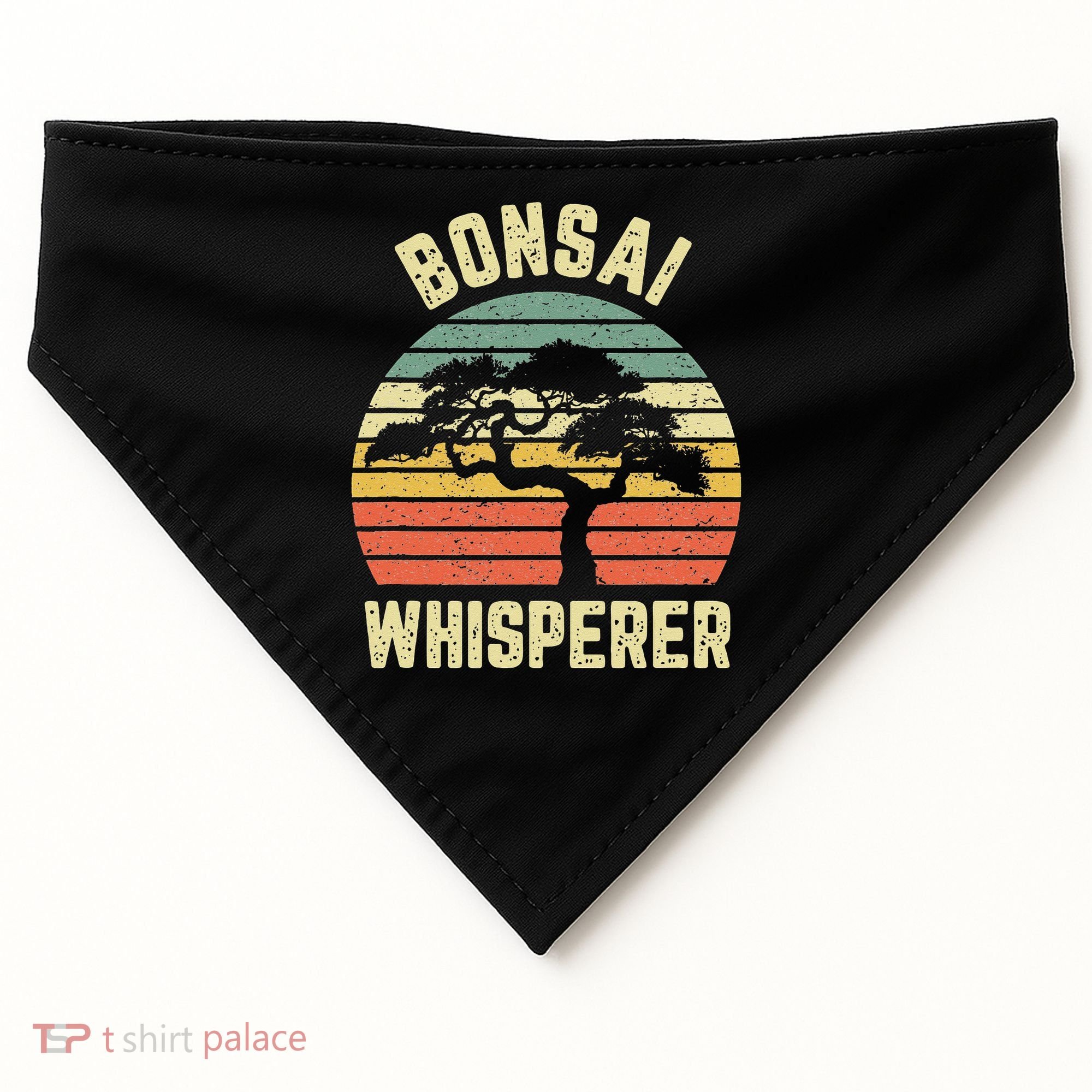 Bonsai Funny Japanese Bonsai Tree Whisperer Gift USA-Made Doggie Bandana