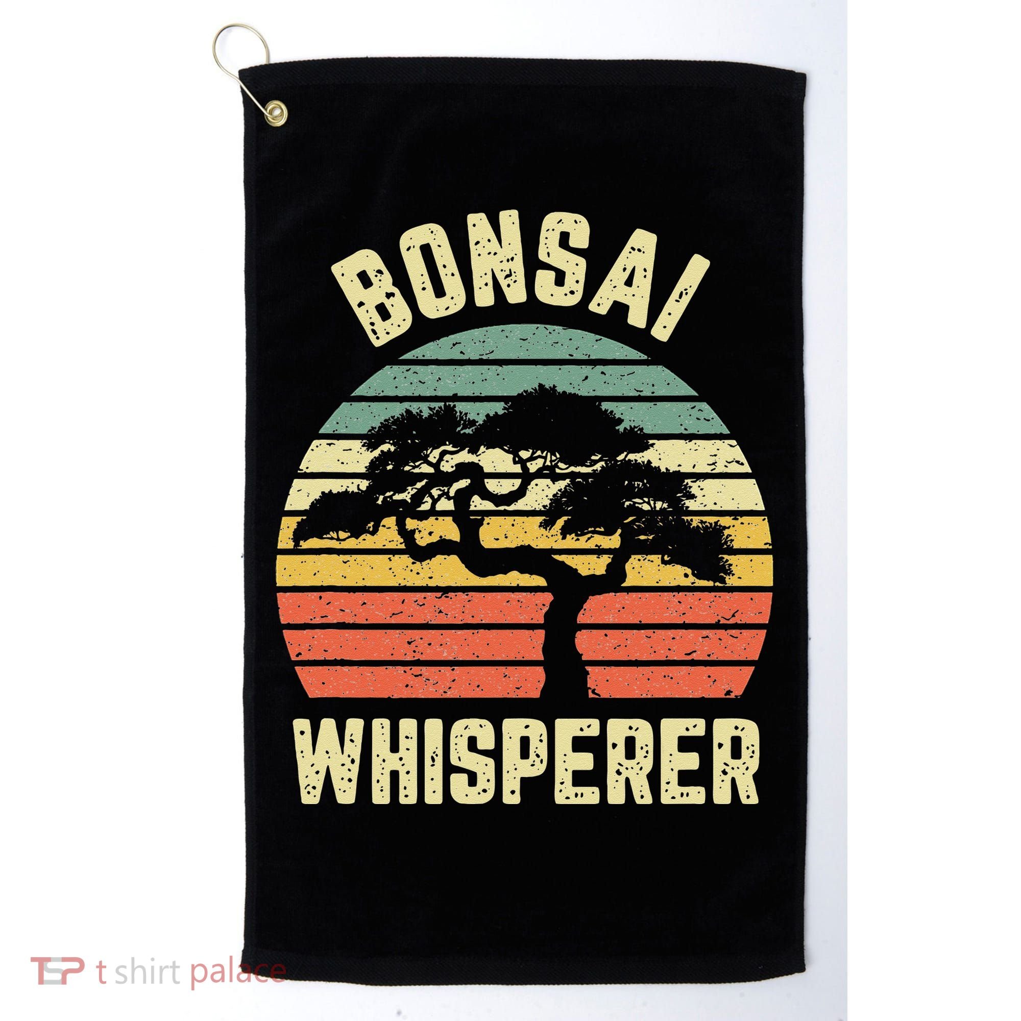Bonsai Funny Japanese Bonsai Tree Whisperer Gift Golf Towel