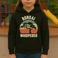 Bonsai Funny Japanese Bonsai Tree Whisperer Gift Kids Hoodie thumb 3