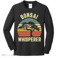 Bonsai Funny Japanese Bonsai Tree Whisperer Gift Kids Long Sleeve Shirt thumb 0