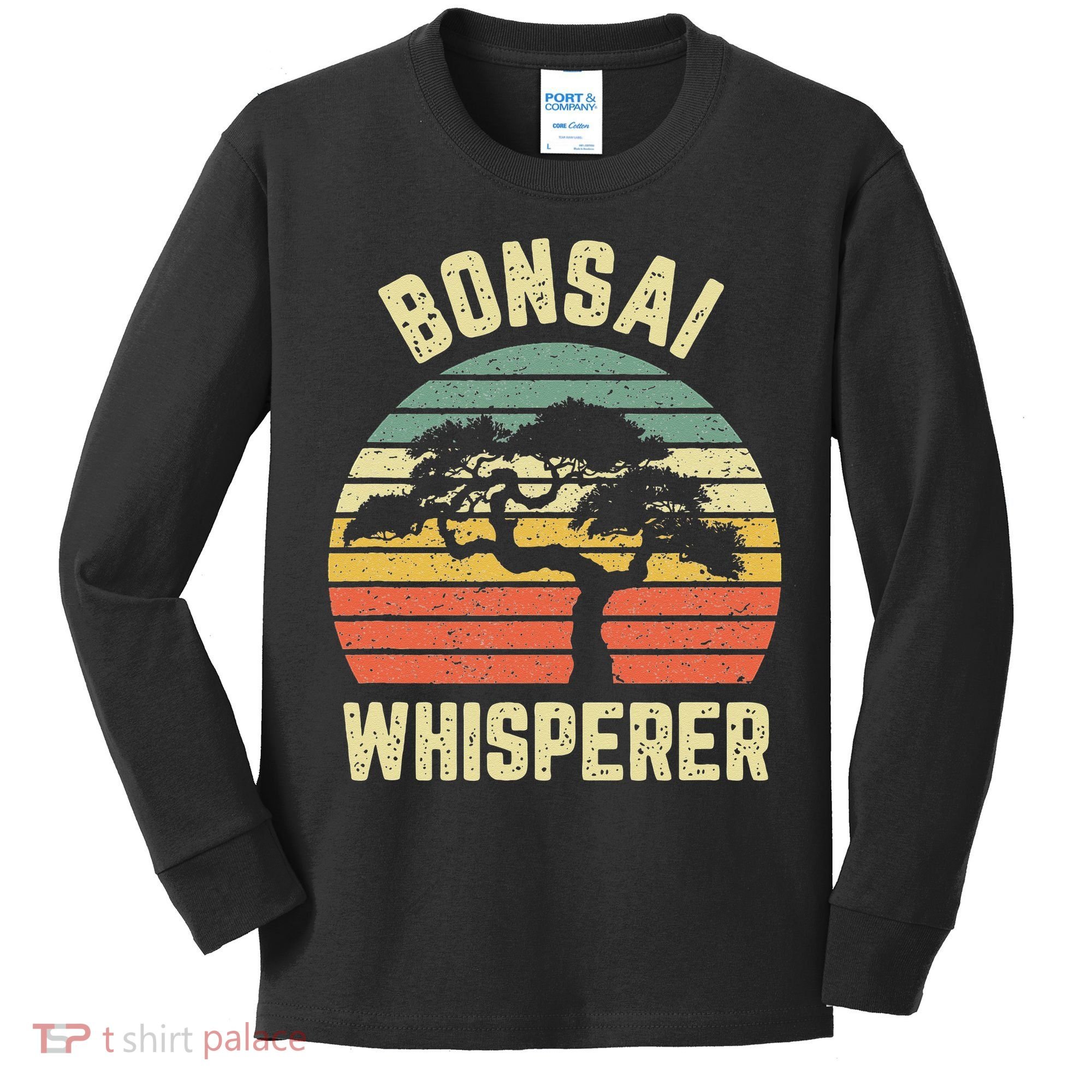 Bonsai Funny Japanese Bonsai Tree Whisperer Gift Kids Long Sleeve Shirt