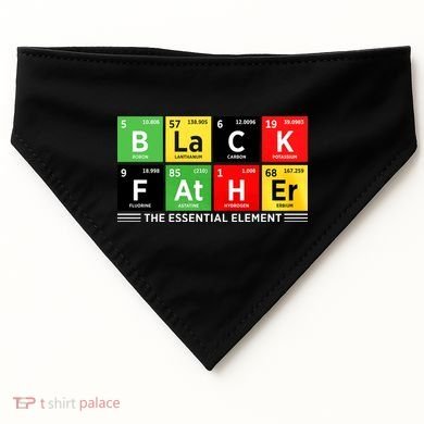 Black Father Juneteenth Essential Element USA-Made Doggie Bandana