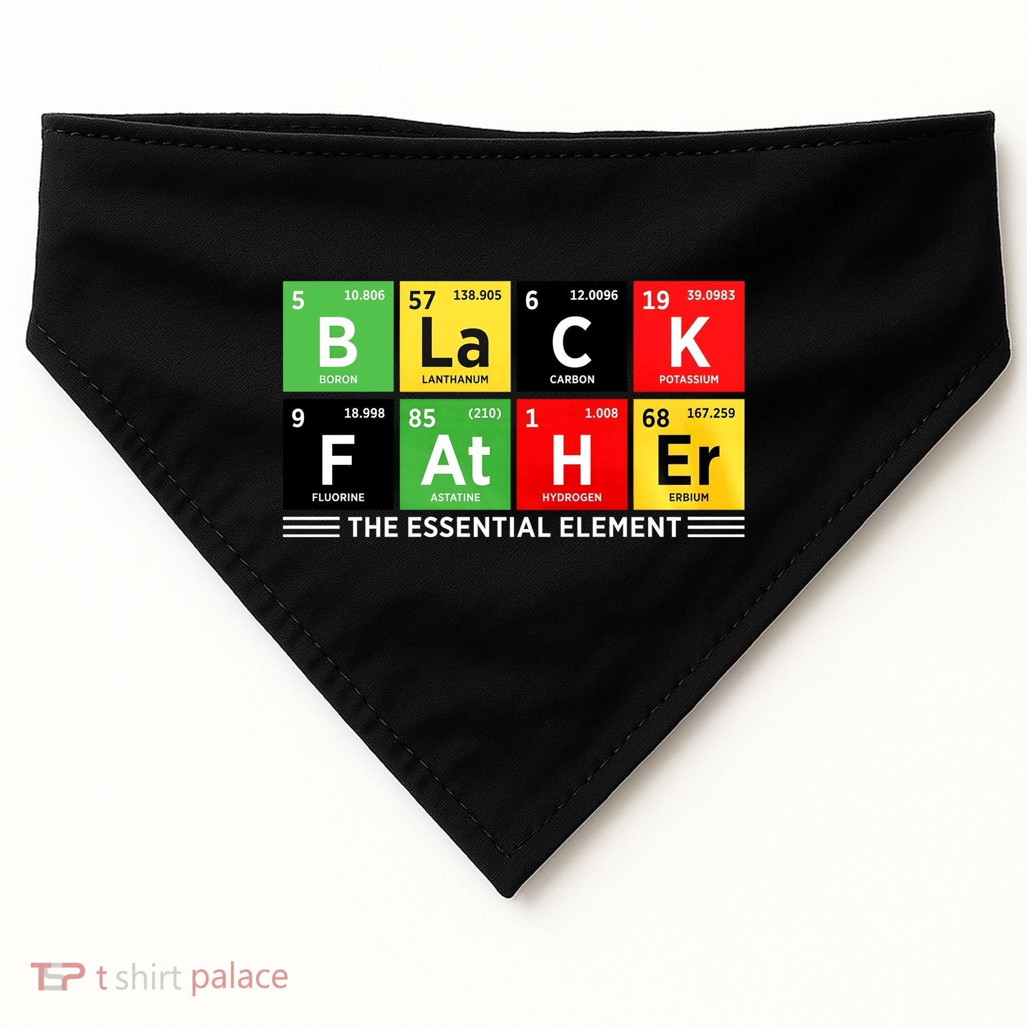 Black Father Juneteenth Essential Element USA-Made Doggie Bandana