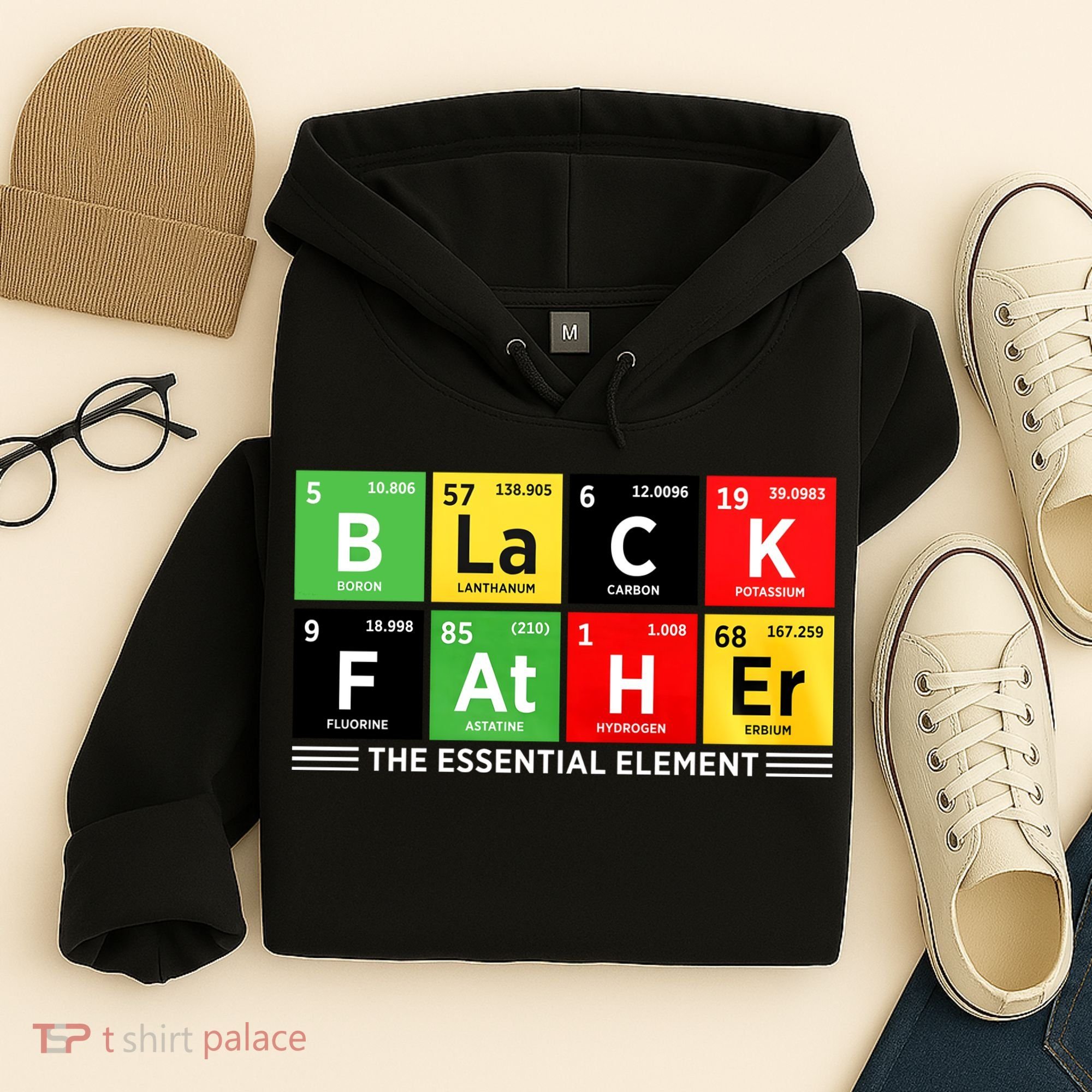 Black Father Juneteenth Essential Element Hoodie