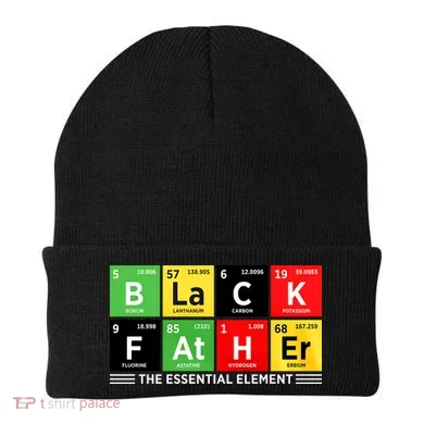 Black Father Juneteenth Essential Element Beanie