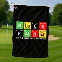 Black Father Juneteenth Essential Element Golf Towel thumb 1
