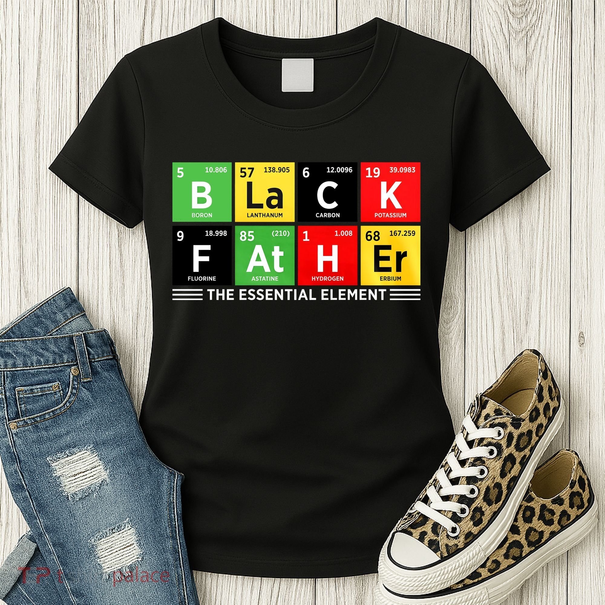 Black Father Juneteenth Essential Element Women's T-Shirt