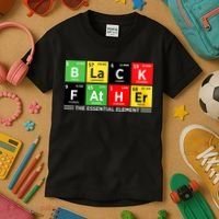 Black Father Juneteenth Essential Element Kids T-Shirt thumb 3