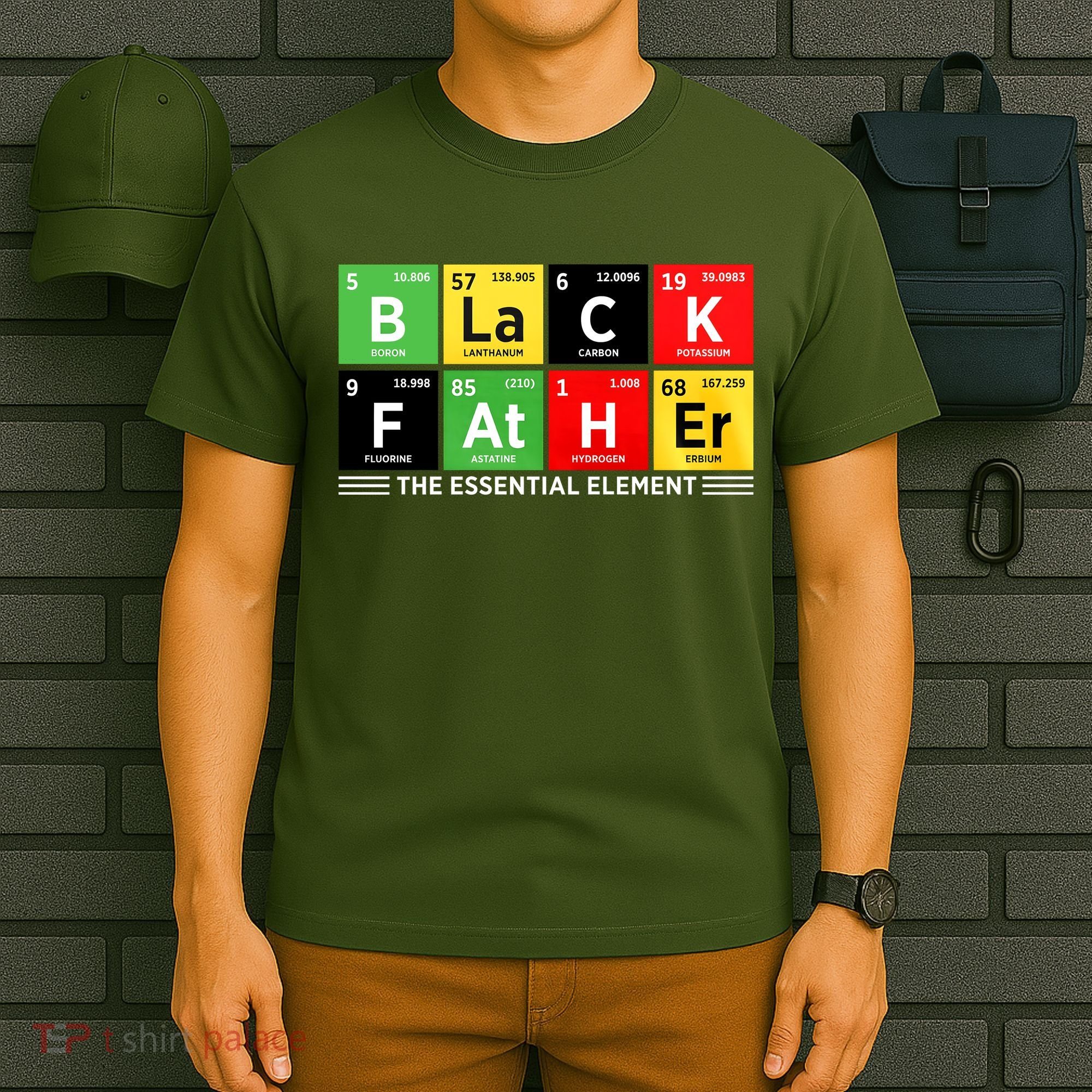 Black Father Juneteenth Essential Element T-Shirt