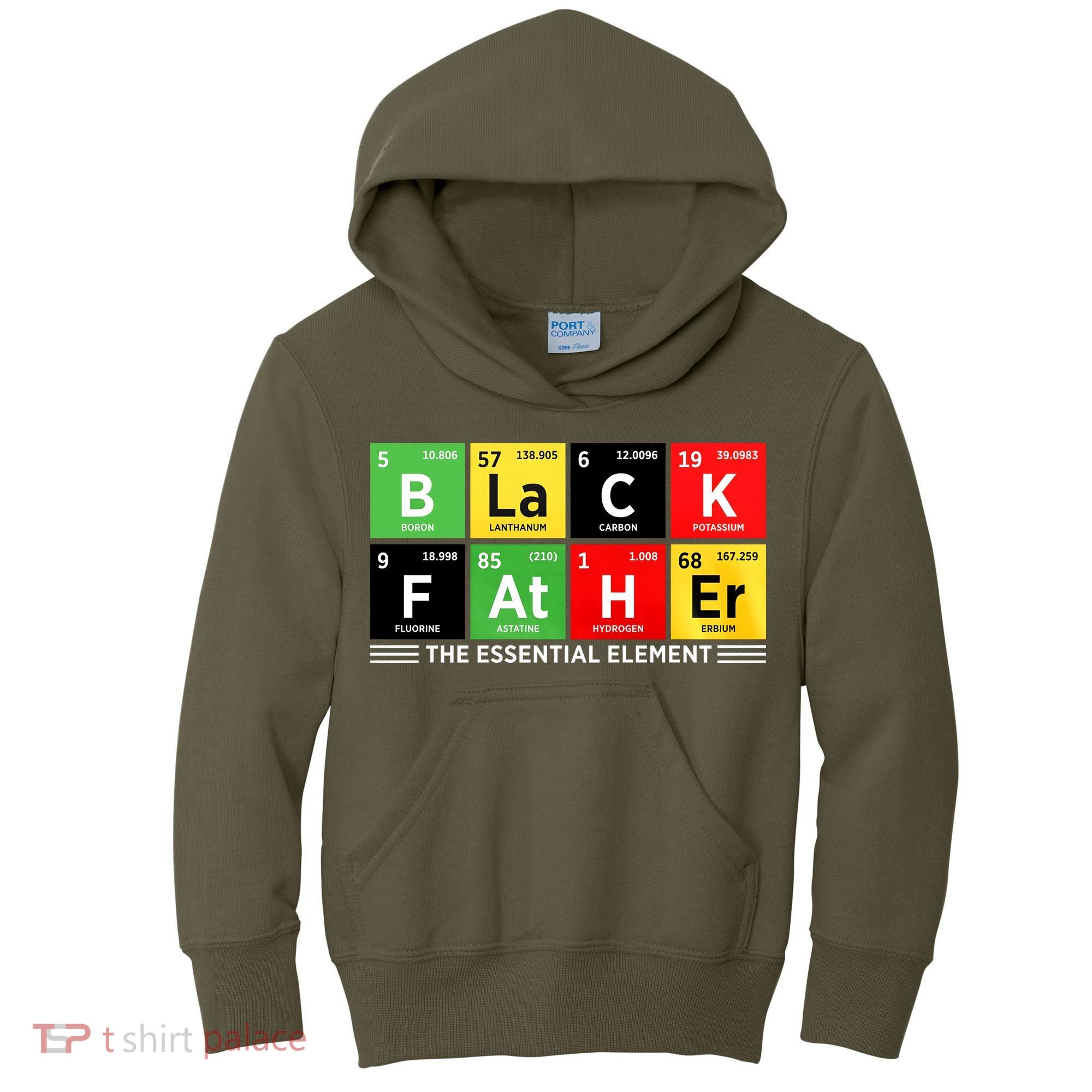 Black Father Juneteenth Essential Element Kids Hoodie