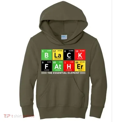 Black Father Juneteenth Essential Element Kids Hoodie