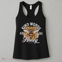 Bee Flowers Kind Words Are Like Honey Women's Tank Top thumb 3