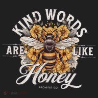 Bee Flowers Kind Words Are Like Honey Hat thumb 2