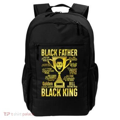 Black Father King Father's Day Juneteenth Black Dad Papa Gift Backpack
