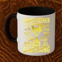 Black Father King Father's Day Juneteenth Black Dad Papa Gift Coffee Mug thumb 2
