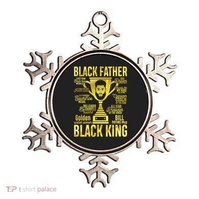 Black Father King Father's Day Juneteenth Black Dad Papa Gift Ornament