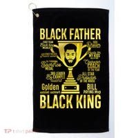 Black Father King Father's Day Juneteenth Black Dad Papa Gift Golf Towel thumb 0