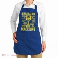 Black Father King Father's Day Juneteenth Black Dad Papa Gift Apron thumb 2