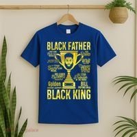 Black Father King Father's Day Juneteenth Black Dad Papa Gift T-Shirt thumb 2