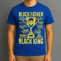 Black Father King Father's Day Juneteenth Black Dad Papa Gift T-Shirt thumb 3