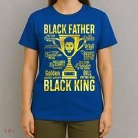 Black Father King Father's Day Juneteenth Black Dad Papa Gift T-Shirt thumb 4