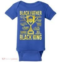 Black Father King Father's Day Juneteenth Black Dad Papa Gift Baby Bodysuit thumb 0