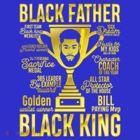 Black Father King Father's Day Juneteenth Black Dad Papa Gift Baby Bodysuit thumb 2