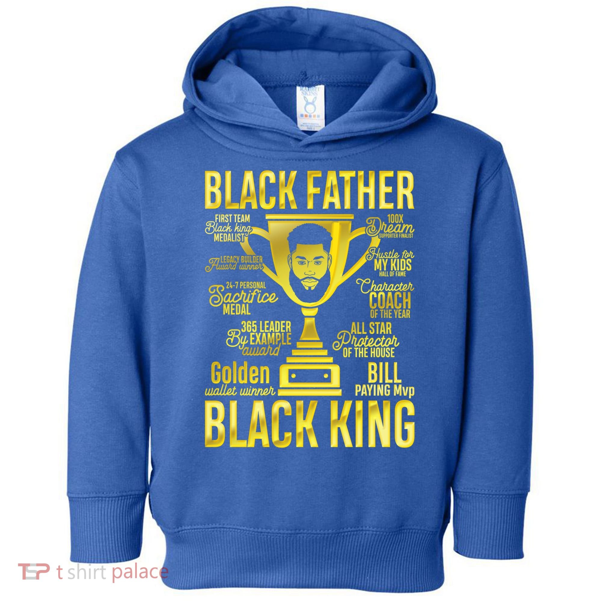 Black Father King Father's Day Juneteenth Black Dad Papa Gift Toddler Hoodie