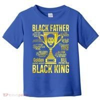 Black Father King Father's Day Juneteenth Black Dad Papa Gift Toddler T-Shirt thumb 0